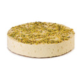 Cheesecake rece italian Moralberti cu fistic mediteranean, cremă aerată și glazură verde de fistic