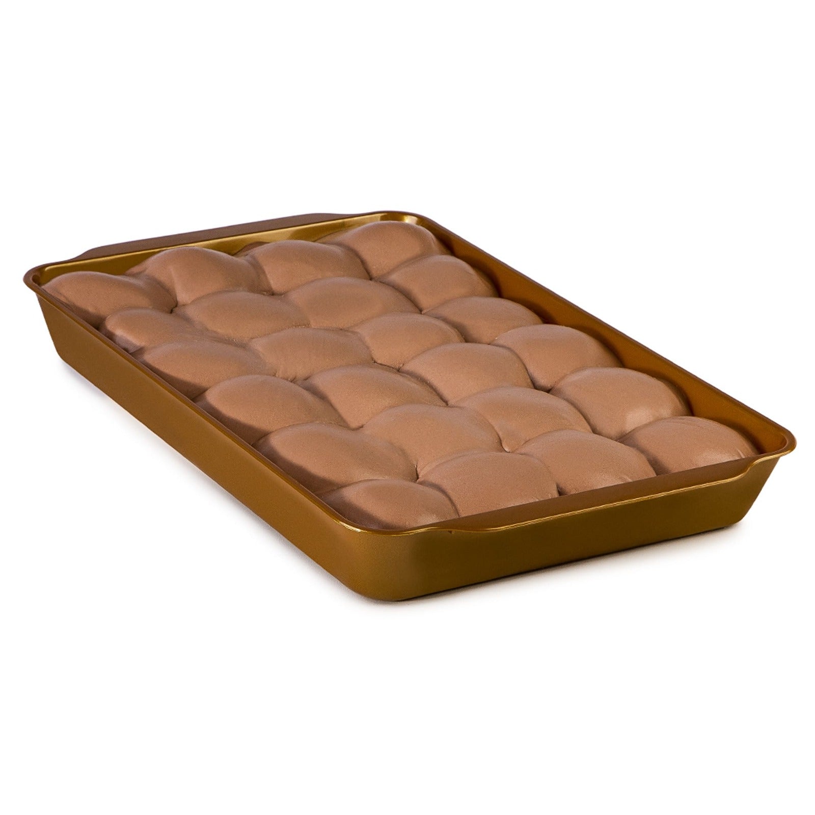 Profiterol artizanal Moralberti 1.25kg cu glazură de ciocolată, choux-uri fragede cu cremă fină