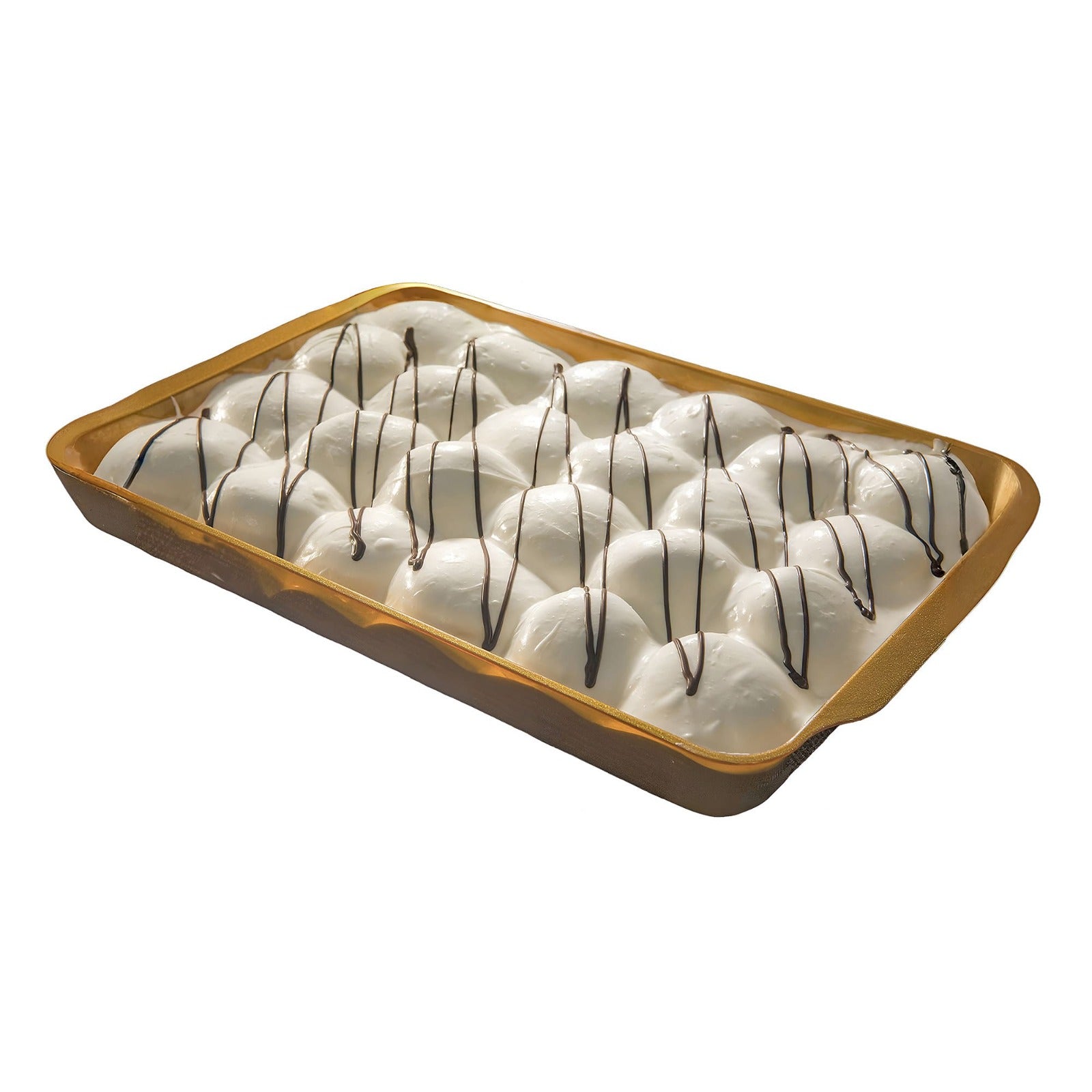 Profiterol artizanal Moralberti cu ciocolată albă, 1.25kg, desert italian rafinat pentru evenimente