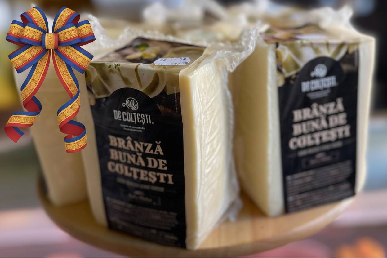 Brânză bună de Colțești 40% grăsime, artizanală, maturată natural din lapte de munte, jud. Alba