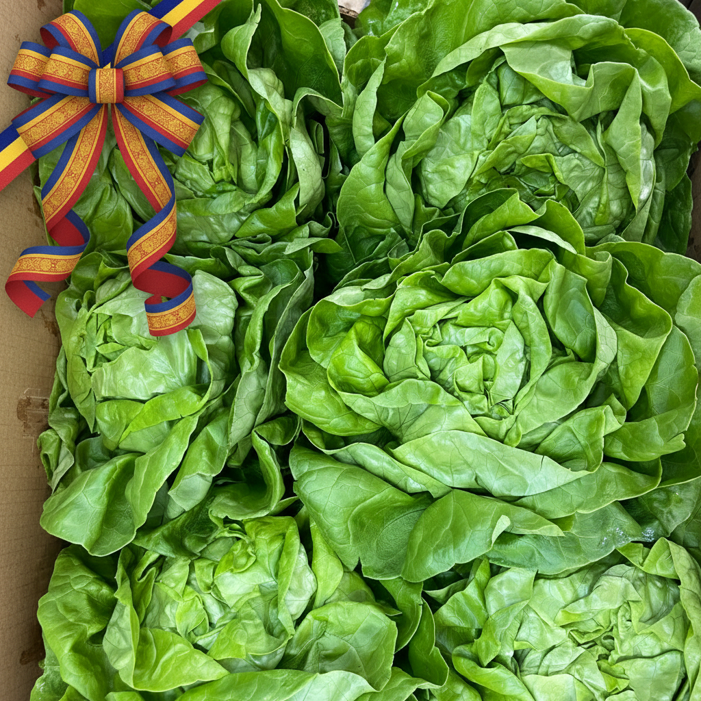 Salată verde românească Calitatea I, căpățâni proaspete și crocante, cultivată local în sol românesc
